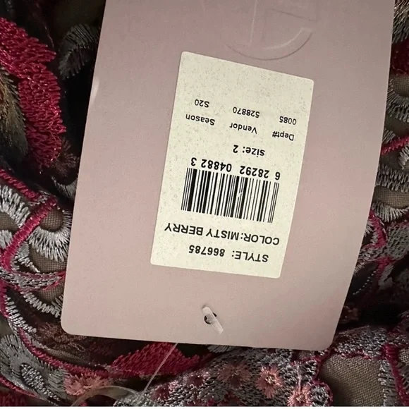 Elegant Purple Patterned Women's Dress - Picture 8 of 10